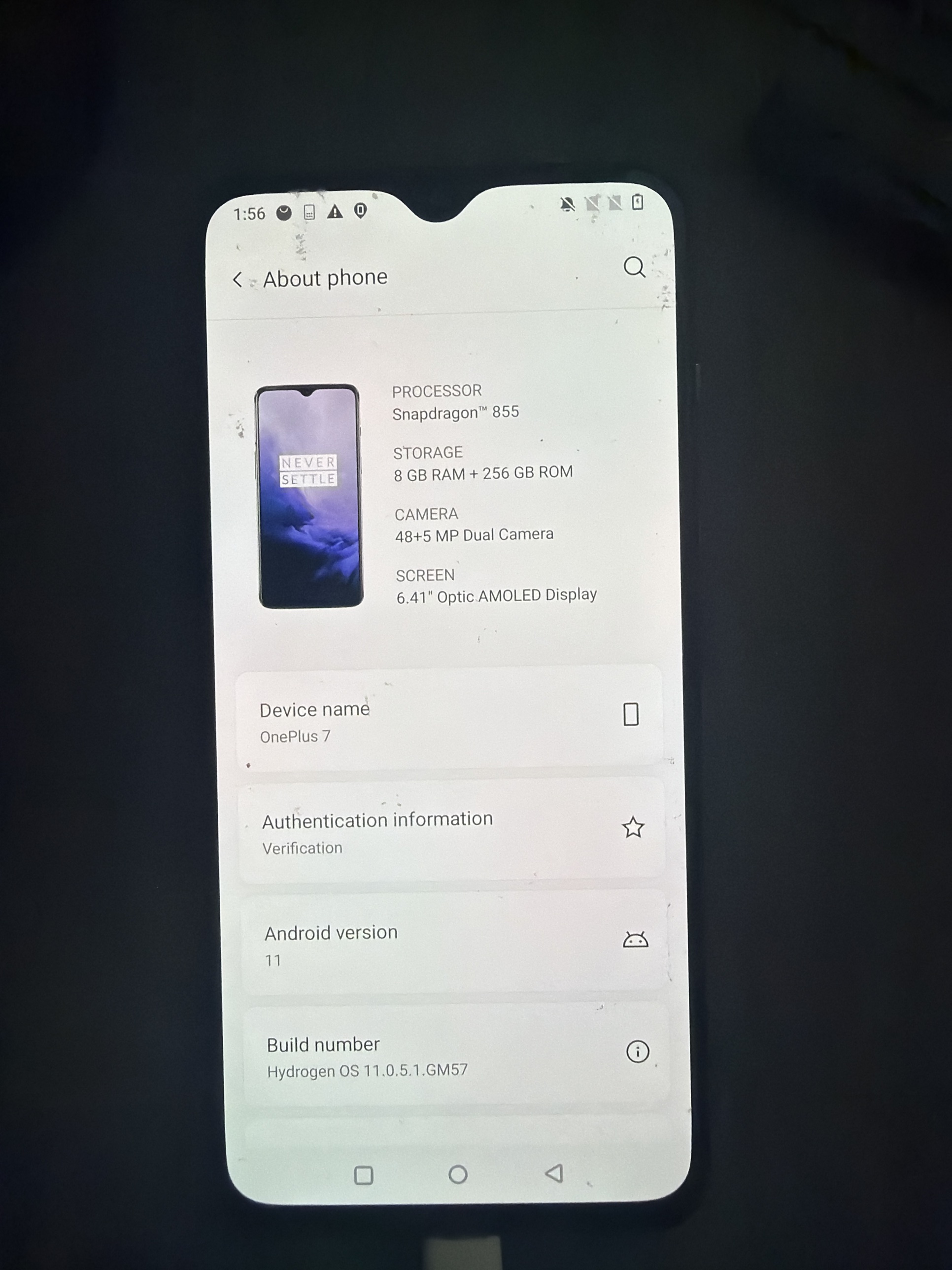 HydrogenOS 11.0.5.1.GM57 — Android 11