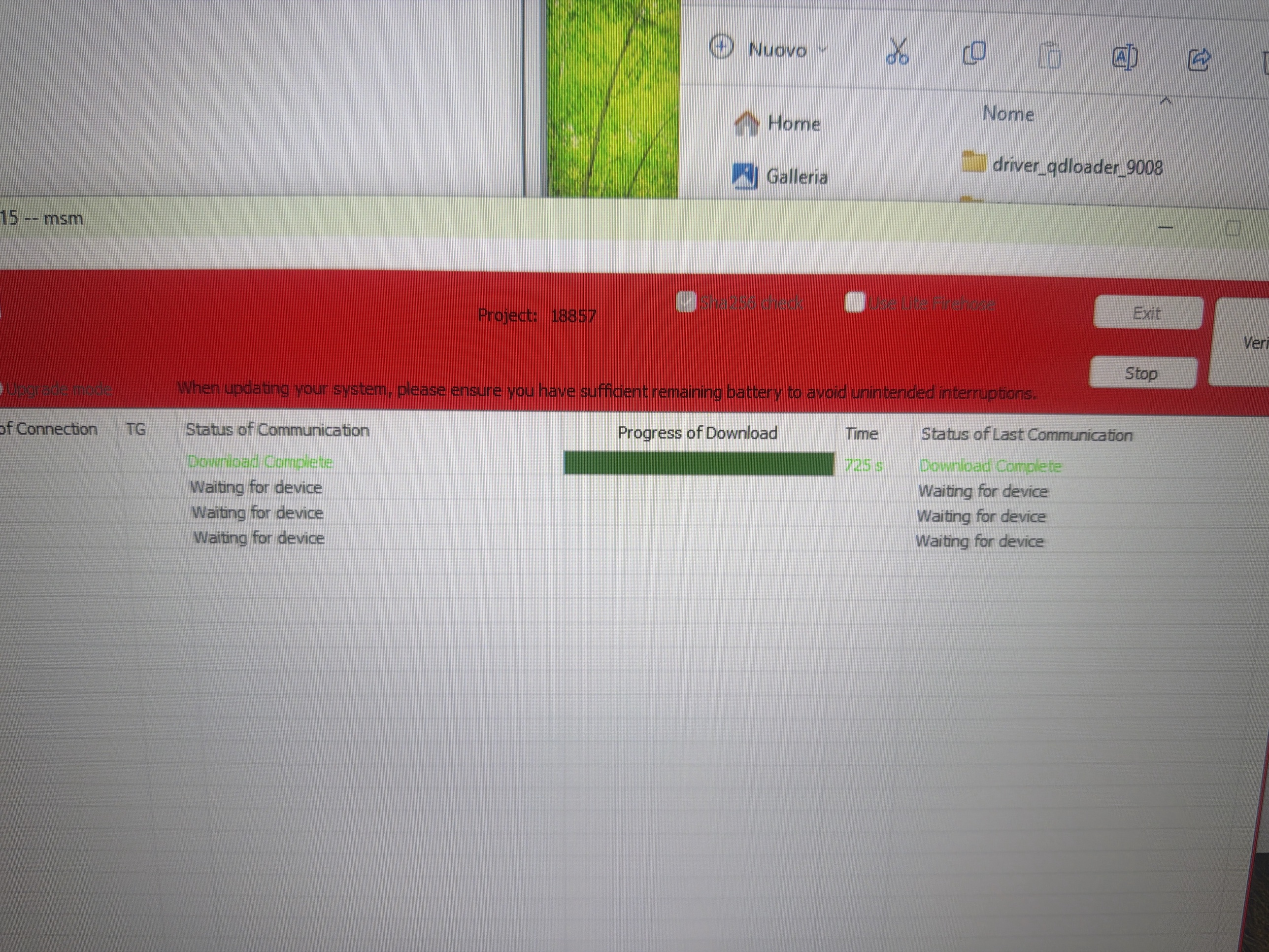 Download Complete — 725 secondi